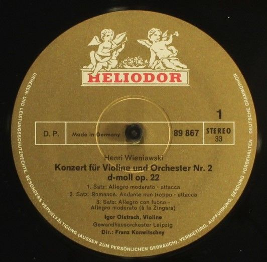 HELIODOR 89 867 - Henryk Wieniawski, Camille Saint-Saëns, Igor O - Image 3