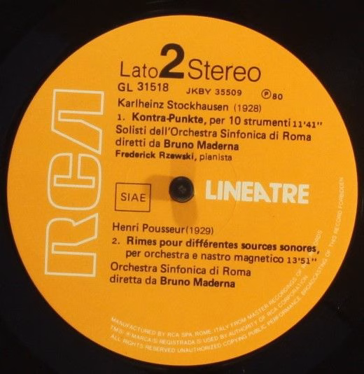 RCA GL 31518 - Krzysztof Penderecki, Luigi Nono, Karlheinz Stock - Image 4