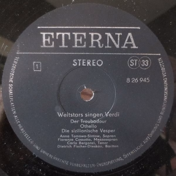 Eterna 8 26 945 - Giuseppe Verdi, Fiorenza Cossotto, Grace Bumbr - Image 3