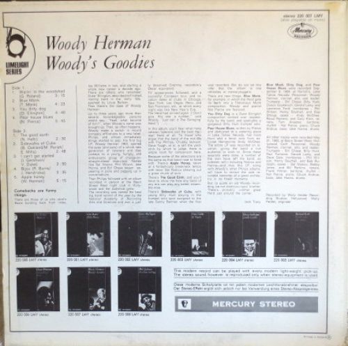 Mercury 220 007 LMY - Woody Herman - Woody's Goodies - Image 2