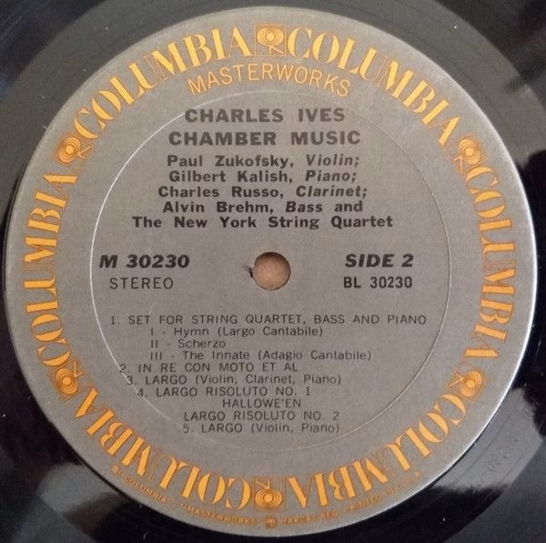 Columbia Masterworks M 30230 - Charles Ives, Paul Zukofsky, Gilb - Image 3