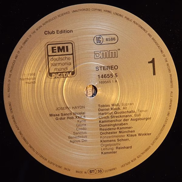 EMI Electrola 14 655-5 - Joseph Haydn, Augsburger Domsingknaben, - Image 3