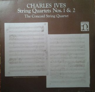 Nonesuch Records NON 32 824 - Charles Ives, The Concord String Q
