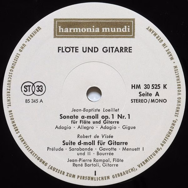 Harmonia Mundi HM 30 525 K - Jean-Pierre Rampal, René Bartoli - - Image 3