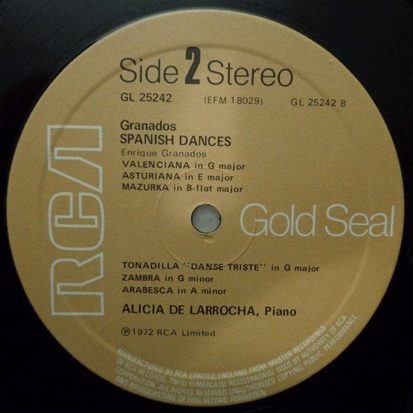 RCA Gold Seal GL 25242 - Enrique Granados, Alicia de Larrocha - - Image 4