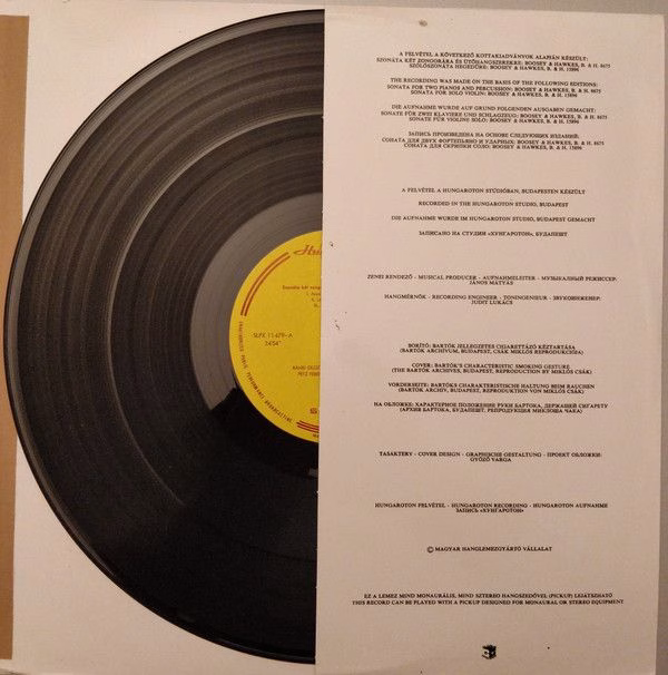 Hungaroton SLPX 11479 - Béla Bartók, Dezső Ránki, Zoltán Kocsis, - Image 2