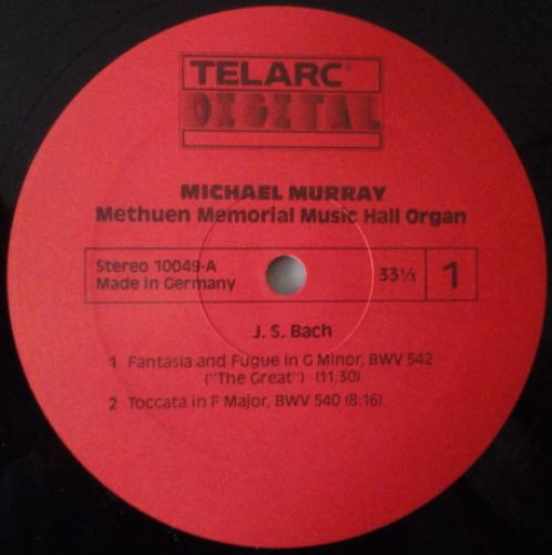 Telarc DG-10049 - Johann Sebastian Bach, Michael Murray (4) - Th - Image 3