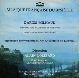 Cybelia CY 703 - Darius Milhaud - Concerto Pour Clarinette Et Or