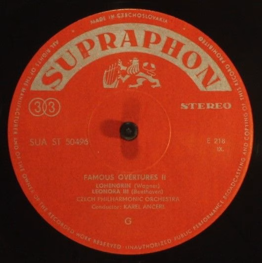 Supraphon SUA 50496 - The Czech Philharmonic Orchestra, Karel Še - Image 4