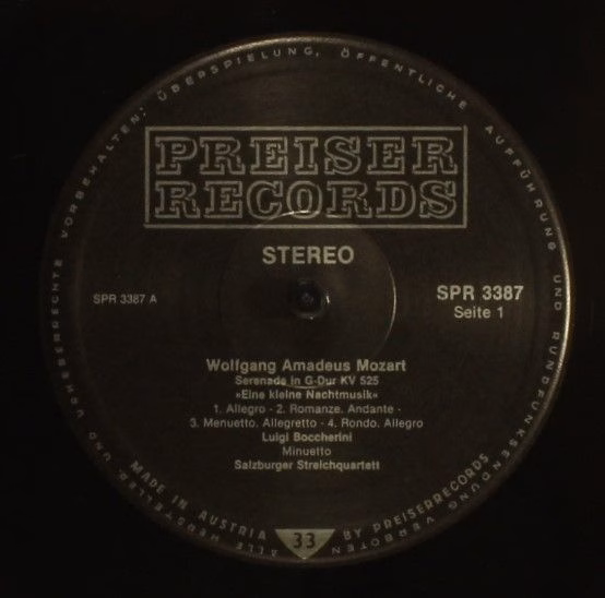 Preiser Records SPR 3387 - Wolfgang Amadeus Mozart, Luigi Bocche - Image 3