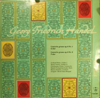 Eterna 7 20 087 - Georg Friedrich Händel, Gerhard Bosse, Maria V