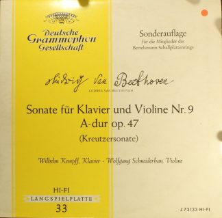 Deutsche Grammophon J 73 133 - Ludwig van Beethoven, Wilhelm Kem