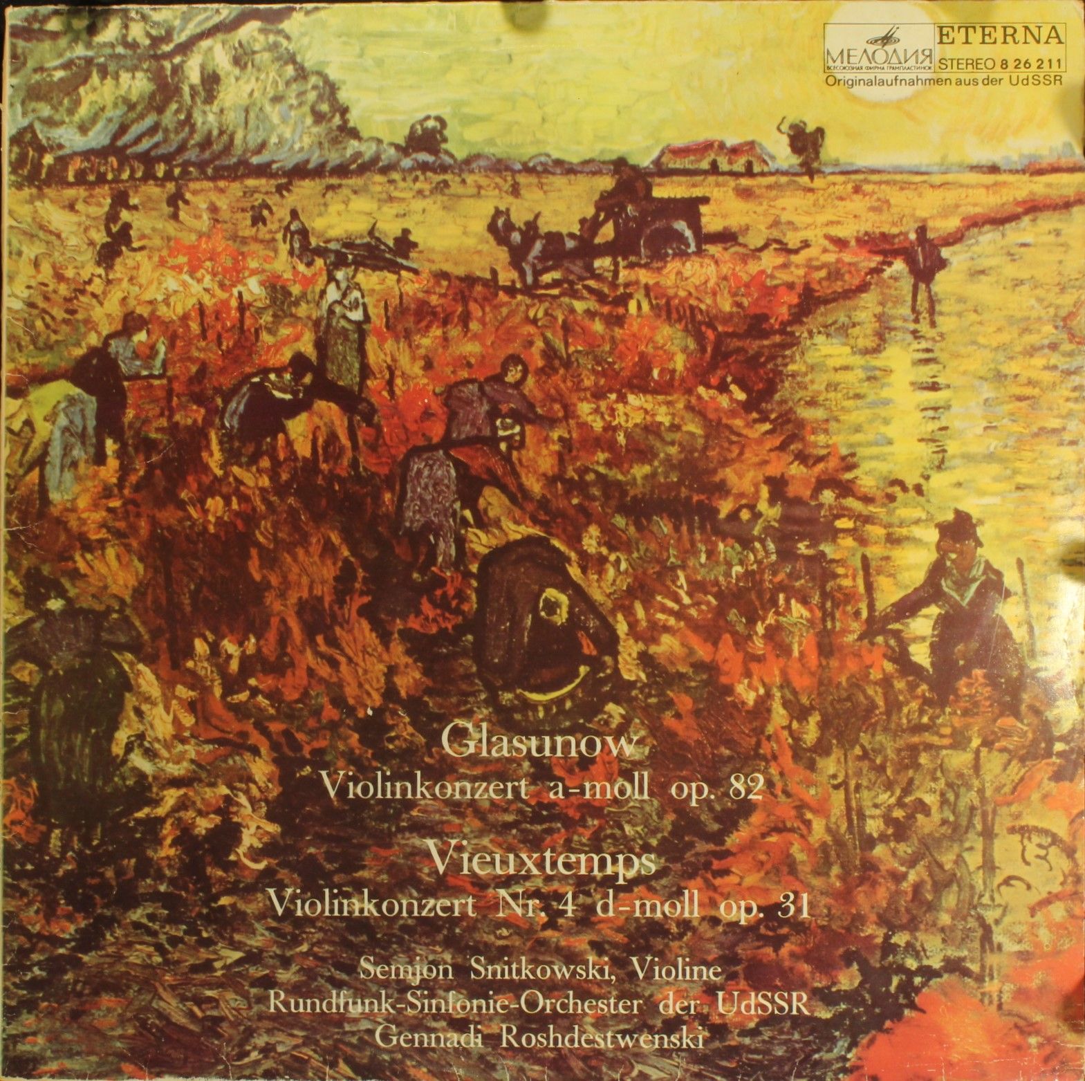 Melodia Eterna 8 26 211 - Alexander Glazunov, Henri Vieuxtemps,