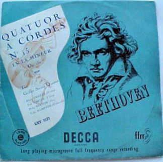 DECCA LXT 2573 - Ludwig van Beethoven, The Griller String Quarte