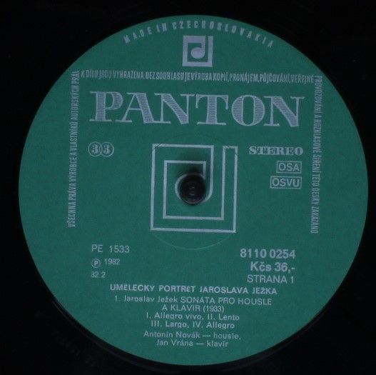 Panton 8110 0254 - Jaroslav Ježek - Sonáta Pro Housle A Klavír / - Image 3