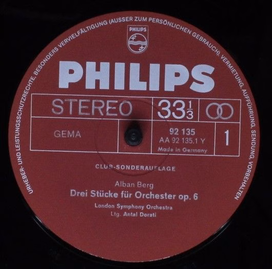 Philips 92 135 - Alban Berg, Arthur Grumiaux, London Symphony Or - Image 3