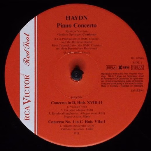 RCA Victor Red Seal RL 87948 - Vladimir Spivakov, Yevgeny Kissin - Image 3