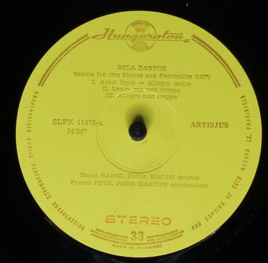 Hungaroton SLPX 11479 - Béla Bartók, Dezső Ránki, Zoltán Kocsis, - Image 5