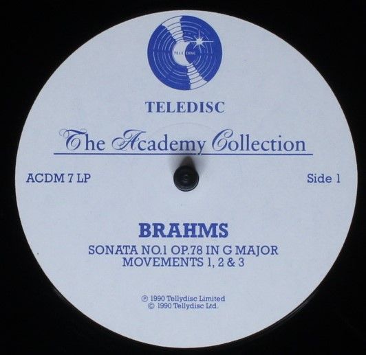 Teledisc ACDM 7 LP - Johannes Brahms, Patricia Calnon, Stephen S - Image 3