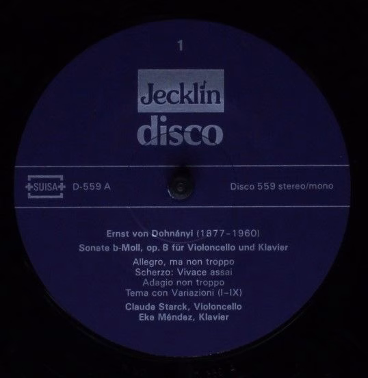 Jecklin-Disco 559 - Ernst von Dohnányi, Claude Starck, Thomas Fü - Image 3