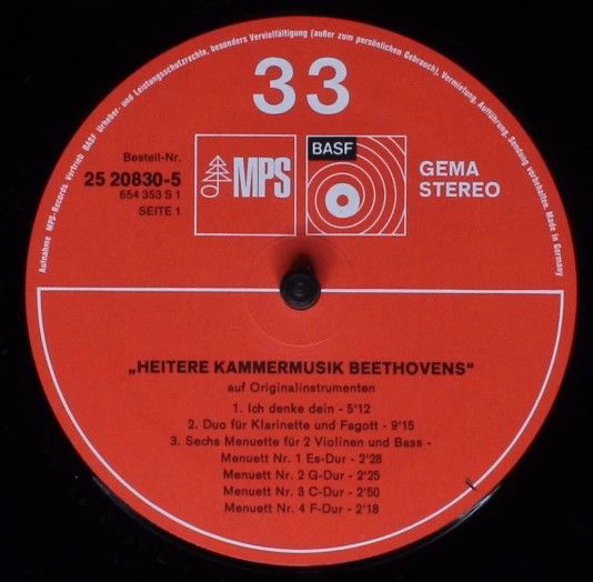 MPS/BASF Records 25 20830-3 - Ludwig van Beethoven - Heitere Kam - Image 5