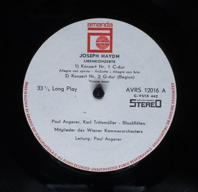 Amanda (3) AVRS 12016 - Joseph Haydn - Lirenkonzerte Nr. 1 C-dur - Image 3