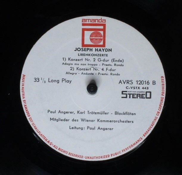 Amanda (3) AVRS 12016 - Joseph Haydn - Lirenkonzerte Nr. 1 C-dur - Image 4
