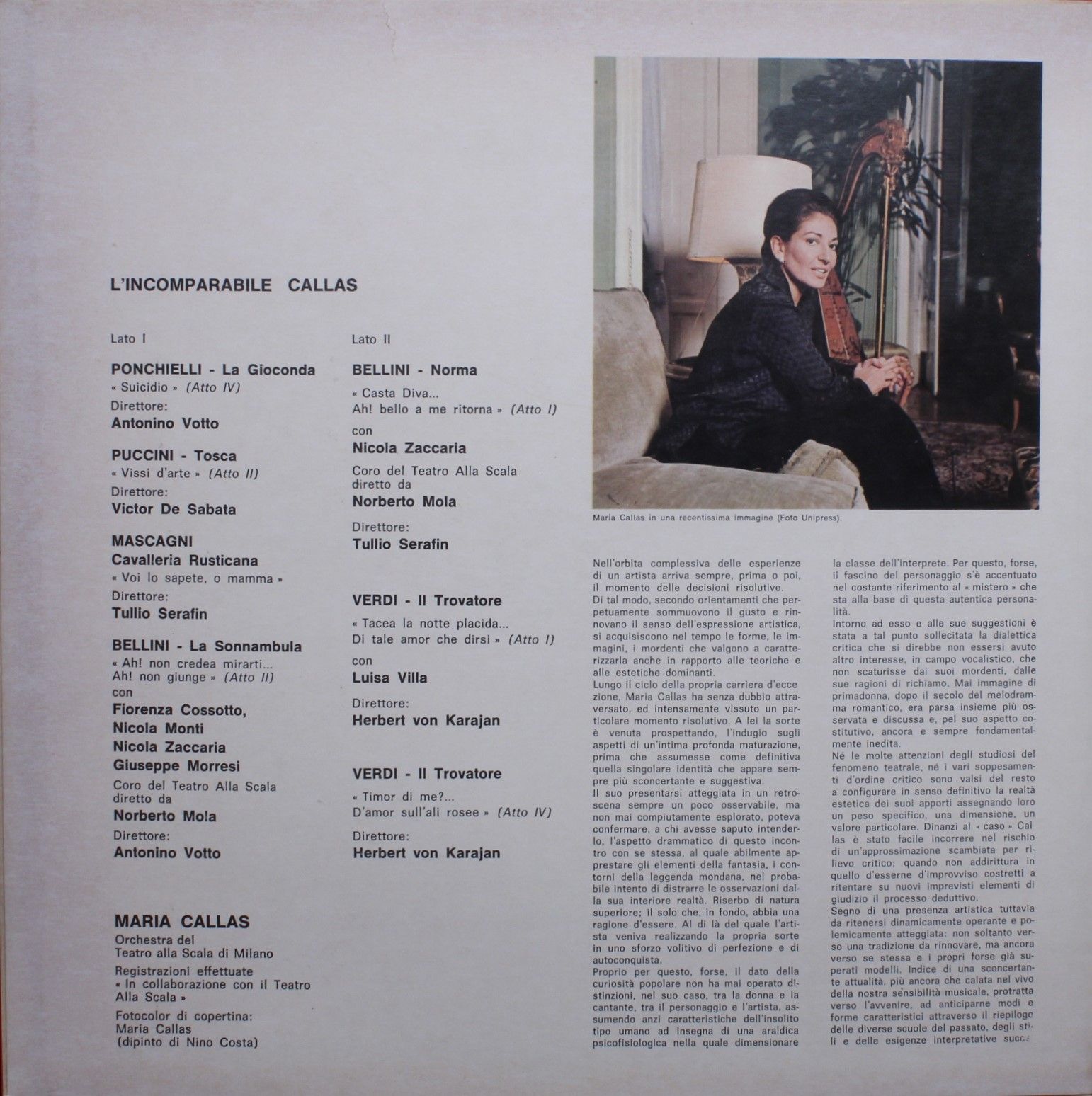 La Voce Del Padrone 3C065-00741 - Maria Callas - L'Incomparabile - Image 4