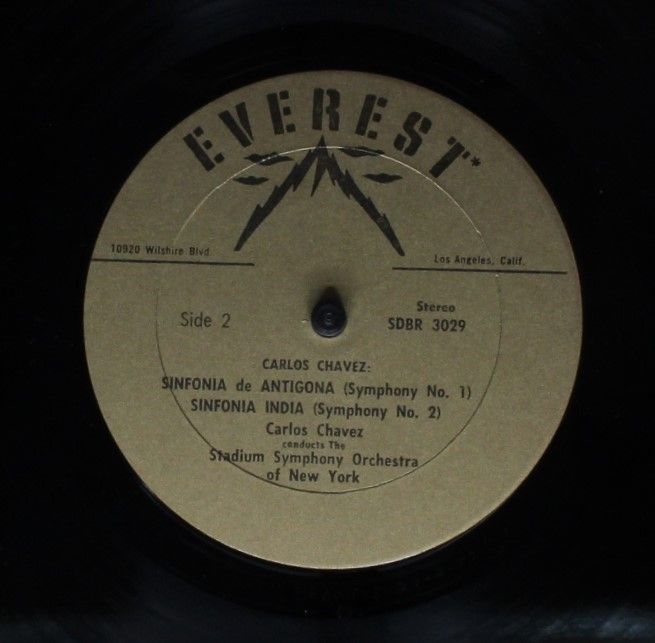 Everest SDBR 3029 - Carlos Chávez, The Stadium Symphony Orchestr - Image 4