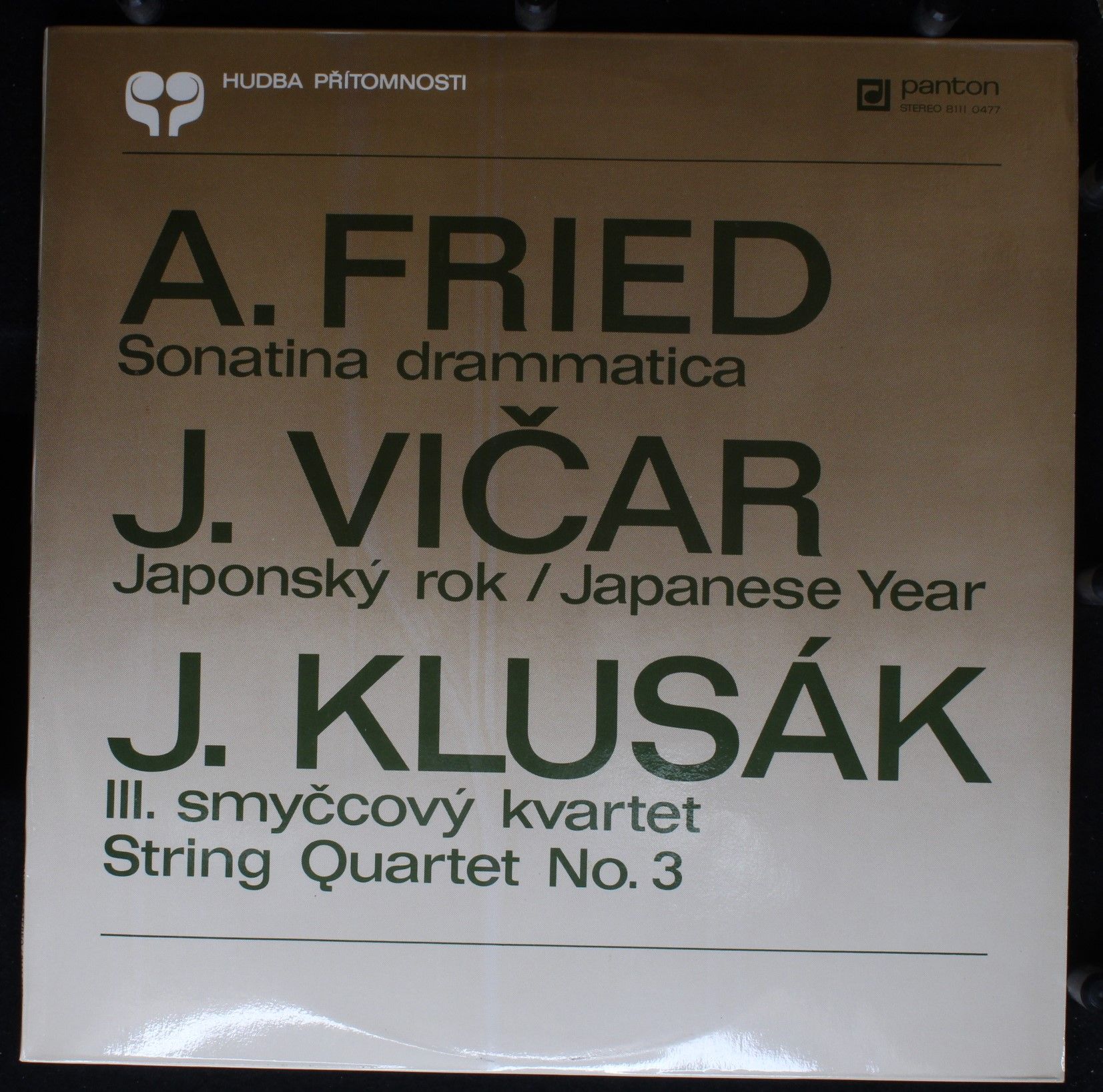Panton 8111 047 - Alexej Fried, Jan Vičar, Jan Klusák - Sonatina