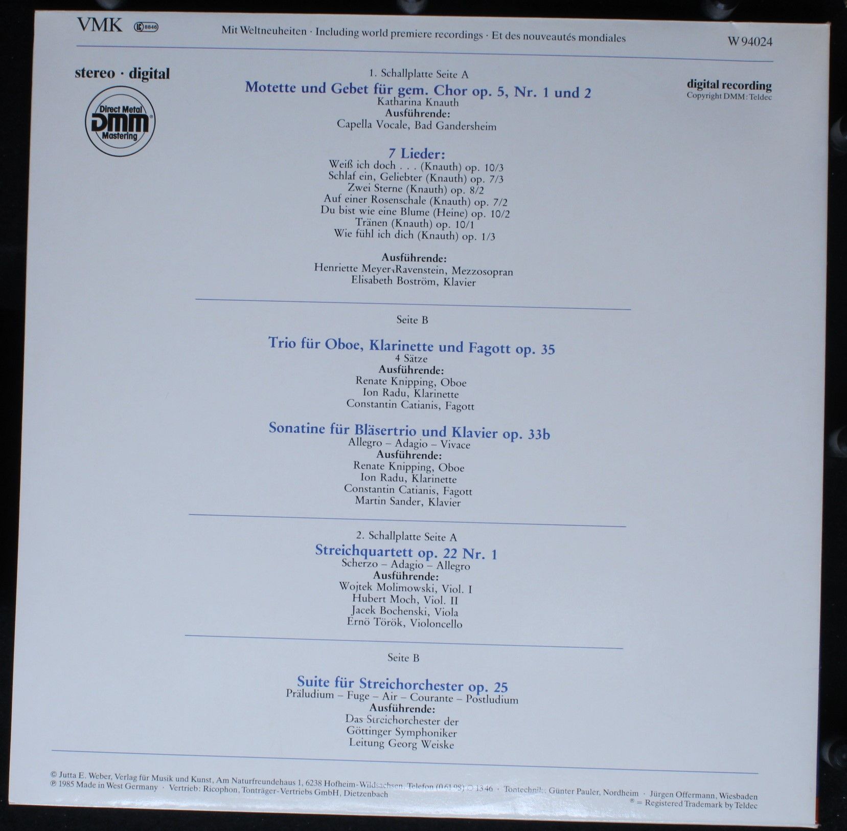 VMK W 94024 - Georg Weiske - Kammermusik - Image 4