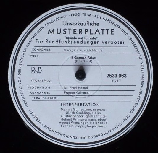 Archiv Produktion 2533 063 - Georg Friedrich Händel - German Ari - Image 4