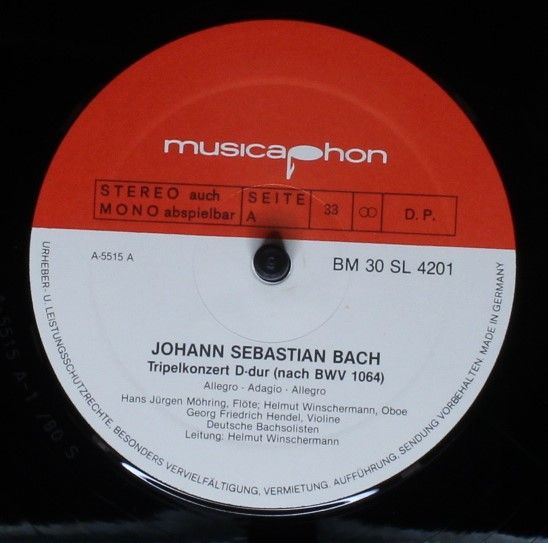 Musicaphon BM 30 SL 4201 - Johann Sebastian Bach, Hans-Jürgen Mö - Image 3