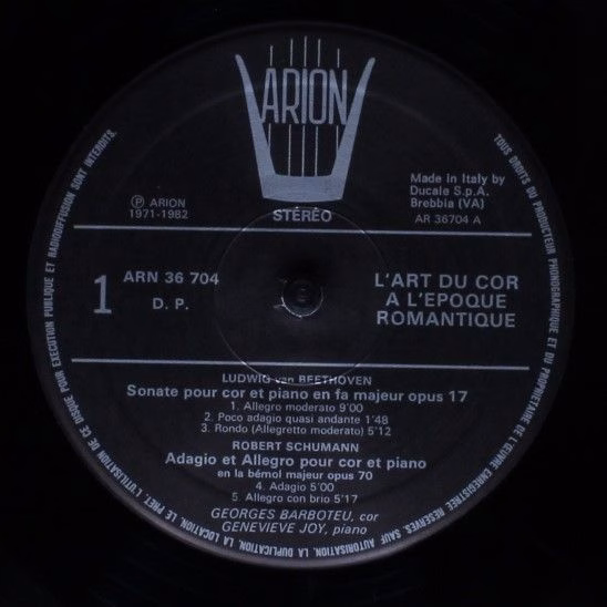 ARION ARN 36704 - Ludwig van Beethoven, Robert Schumann, Johanne - Image 5
