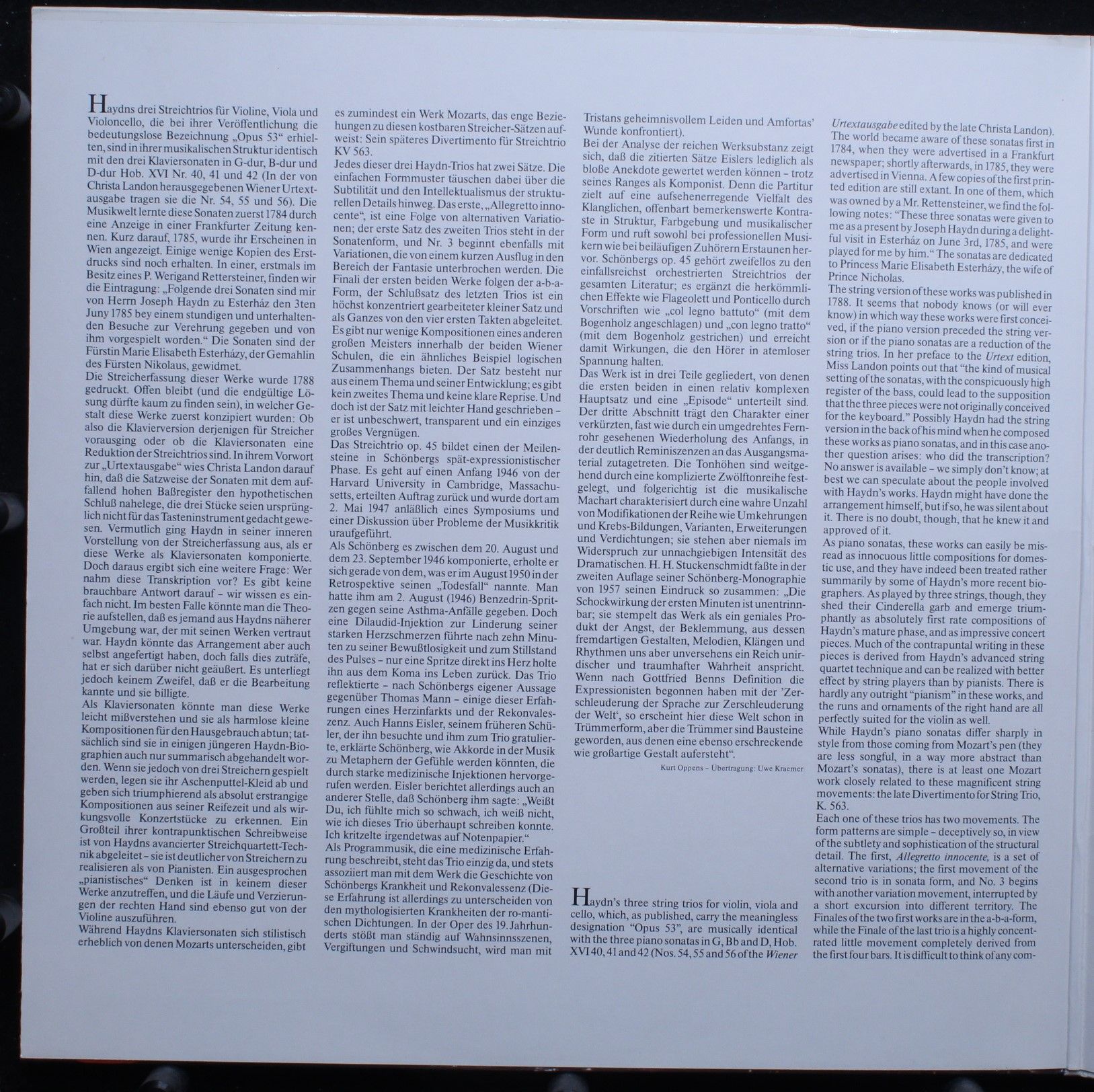 Telefunken 6.42615 - Joseph Haydn, Arnold Schoenberg, Los Angele - Image 2