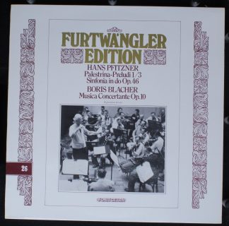 Fonit Cetra FE 26 - Wilhelm Furtwängler, Hans Pfitzner, Boris Bl
