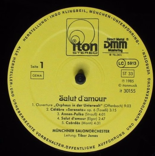 Iton 30155 - Münchner Salonorchester - Salut D'amour - Image 3
