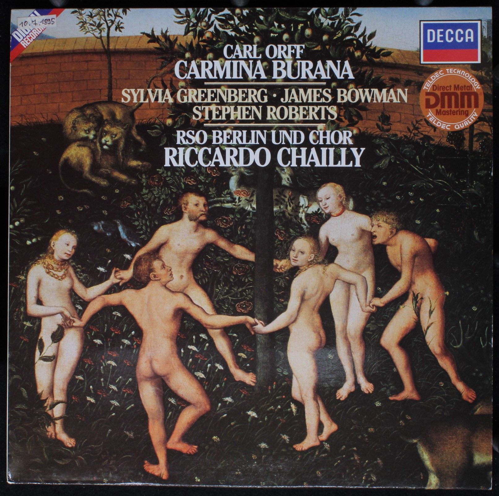 DECCA 413807 - Carl Orff, Sylvia Greenberg, James Bowman (2), St