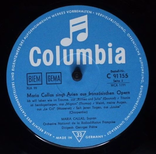 Columbia C 91 155 - Maria Callas - Maria Callas Singt Arien Aus - Image 4