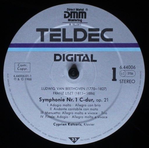 TELDEC 6.44006 - Ludwig van Beethoven, Franz Liszt, Cyprien Kats - Image 3