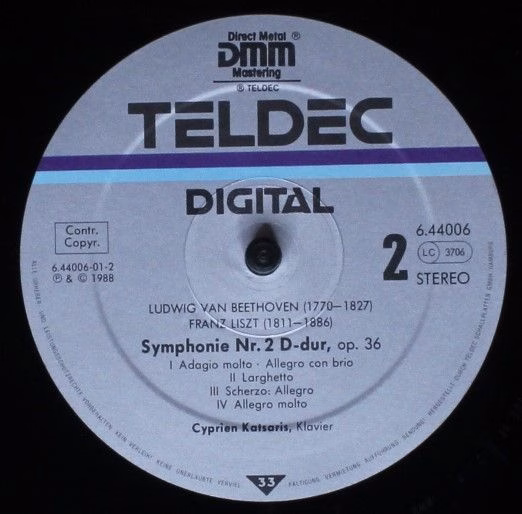 TELDEC 6.44006 - Ludwig van Beethoven, Franz Liszt, Cyprien Kats - Image 4