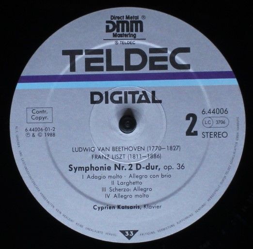 TELDEC 6.44006 - Ludwig van Beethoven, Franz Liszt, Cyprien Kats - Image 4