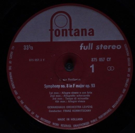 Fontana 875 057 CY - Ludwig van Beethoven, Gewandhausorchester L - Image 3