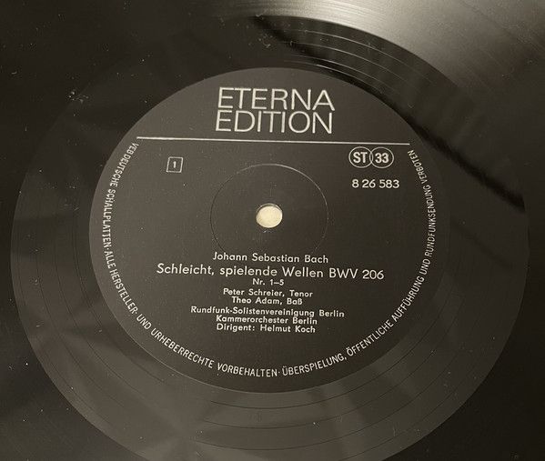 Eterna 8 26 583 - Johann Sebastian Bach - Kantaten - Schleicht, - Image 3