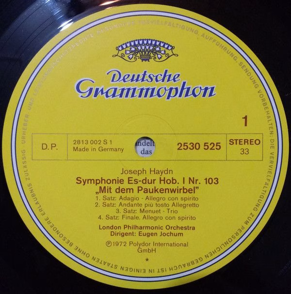 Deutsche Grammophon 2530 525 - Joseph Haydn, London Philharmonic - Image 3