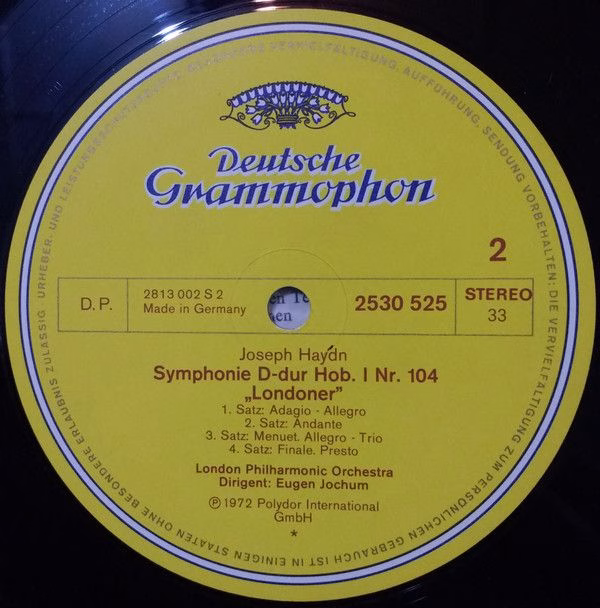 Deutsche Grammophon 2530 525 - Joseph Haydn, London Philharmonic - Image 4