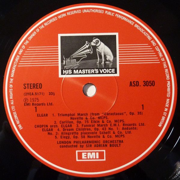 His Master's Voice ASD 3050 - Sir Edward Elgar, London Philharmo - Image 3