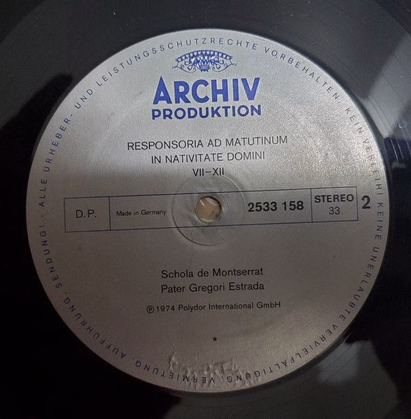 Archiv Produktion STEREO 2533 158 - Escolanía De Montserrat, Gre - Image 4