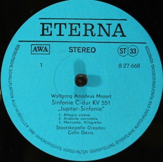 Eterna 8 27 668 - Wolfgang Amadeus Mozart, Staatskapelle Dresden - Image 3