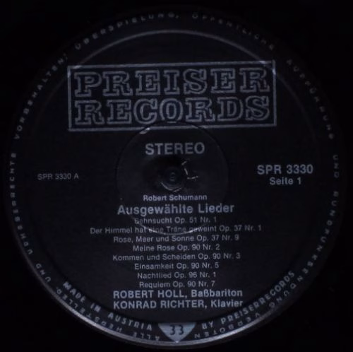 Preiser Records SPR 3330 - Robert Schumann, Johannes Brahms, Rob - Image 3